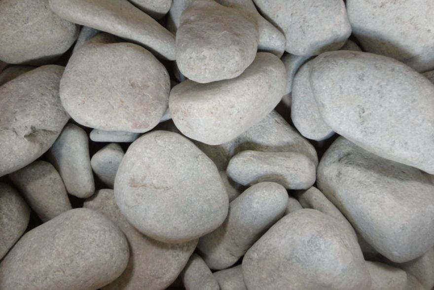Банный камень - Жадеит галтованный серо-зеленый